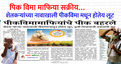 Pik vima mafia maharashtra found crop insurance